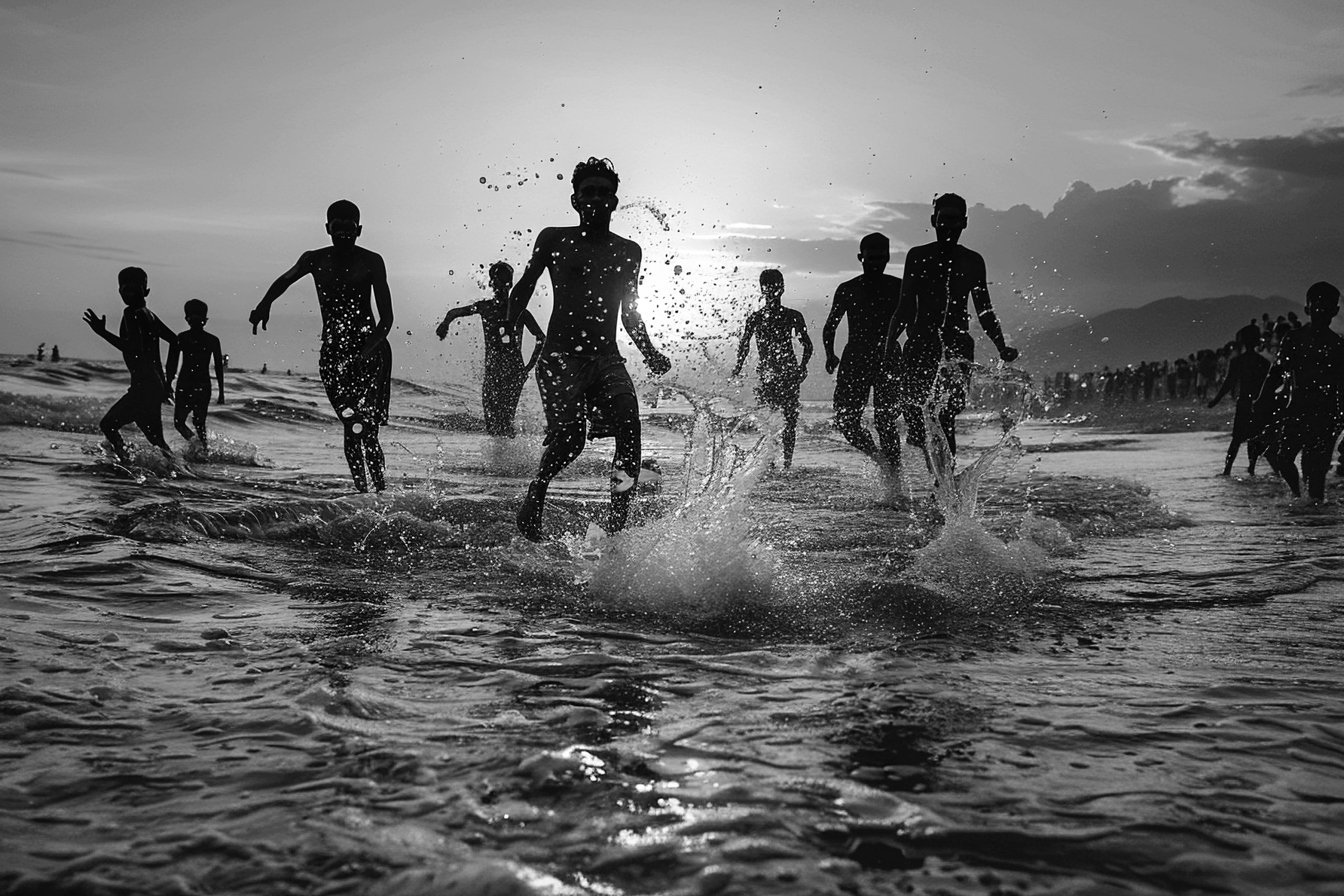 Black and white silhouette